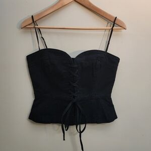 Wilfred Black Corset Tank Size S